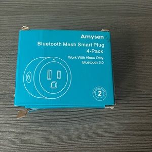 Smart Plug Amysen-work With Alexa, Echo & Google Home Only WiFi 2.4G, 4 Pack.